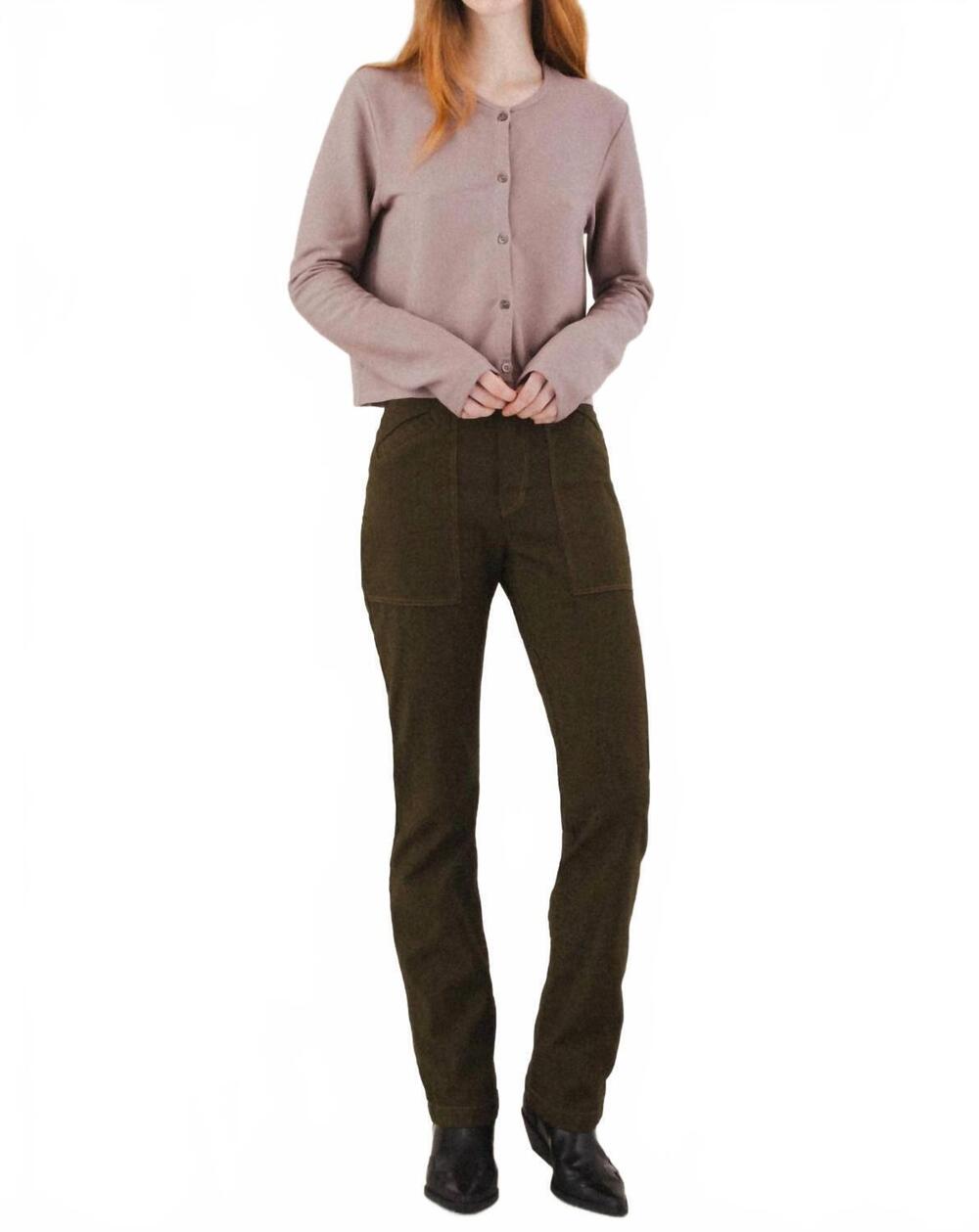 NEW PRAIRIE UNDERGROUND surface button front cardigan in mauve mist